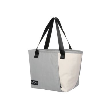 Lonchera Miniso Serie Mousse Mediana Gris y Blanco