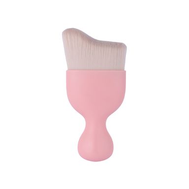 Brocha Curva para Base con Recipiente Rosa