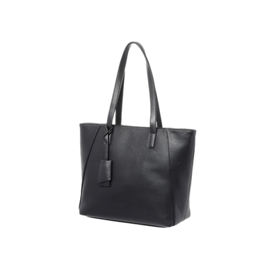 Bolso  Clasico Miniso Tipo Piel Texturizado Negro