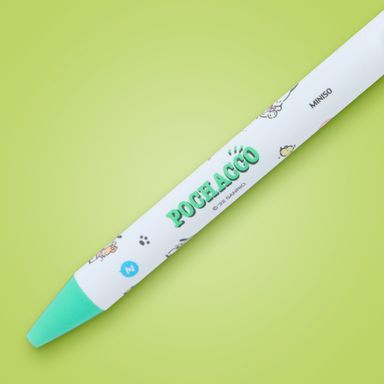 Esfero de Gel  0,5 Mm Negro Serie Pochacco Verde