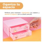 Organizador-de-Plastico-de-2-Cajones-Serie-Sanrio-Storage-Rosa-4-21949