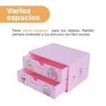 Organizador-de-Plastico-de-2-Cajones-Serie-Sanrio-Storage-Rosa-5-21949