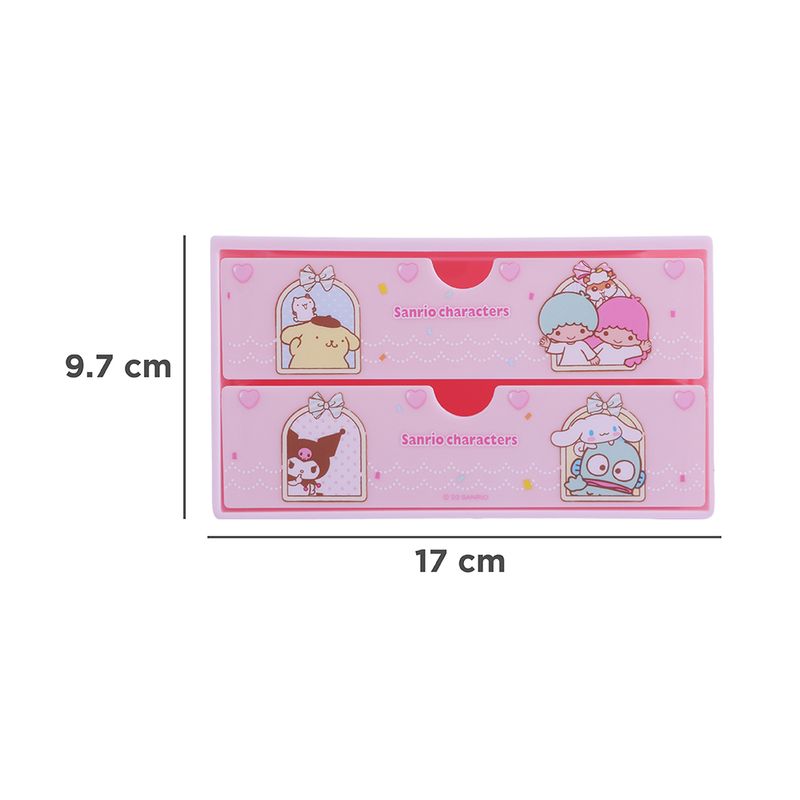 Organizador-de-Plastico-de-2-Cajones-Serie-Sanrio-Storage-Rosa-7-21949