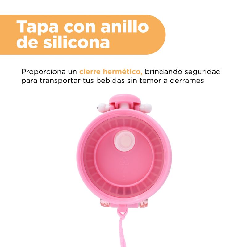 Vaso-de-Plastico-de-450-Ml-con-Correa-Serie-Pochacco-Rosa-5-21990