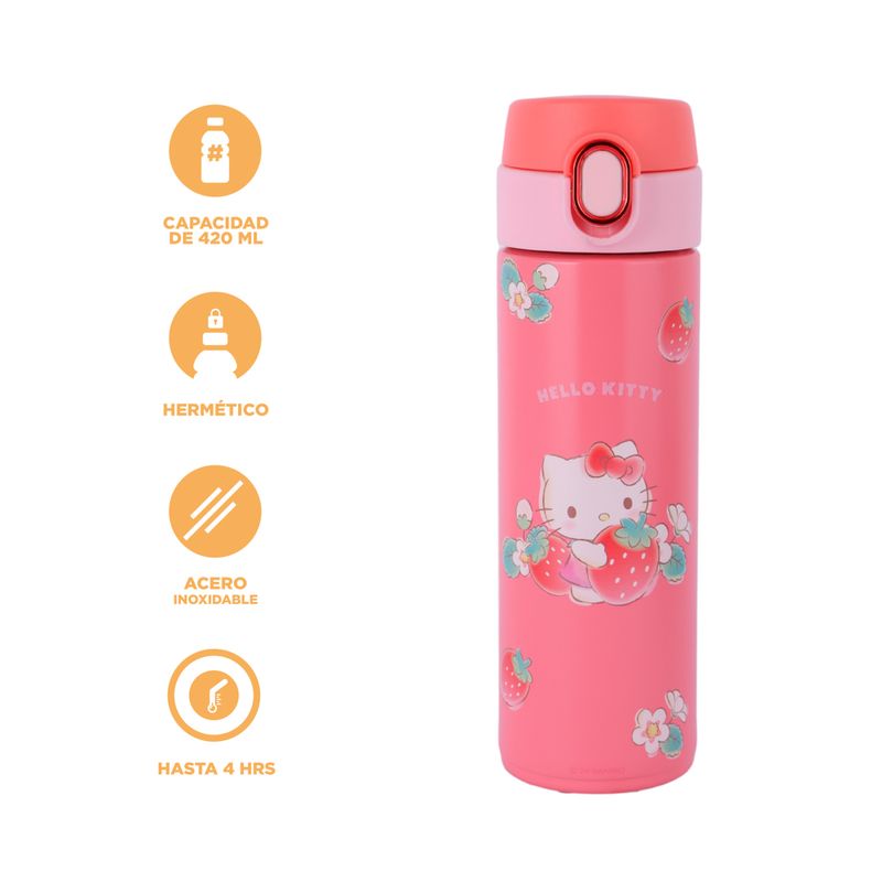 Termo-con-Tapa-Automatica-de-420-Ml-Serie-Hello-Kitty-Rojo-4-21985