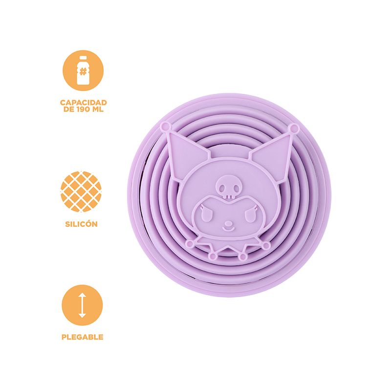 Cilindro-de-Silicona-Plegable-190-Ml-Serie-Kuromi-Morado-4-21980