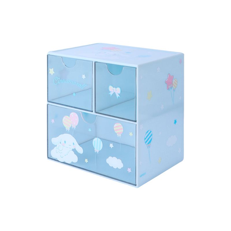Organizador-de-Plastico-de-3-Cajones-Serie-Cinnamoroll-Azul-1-21954