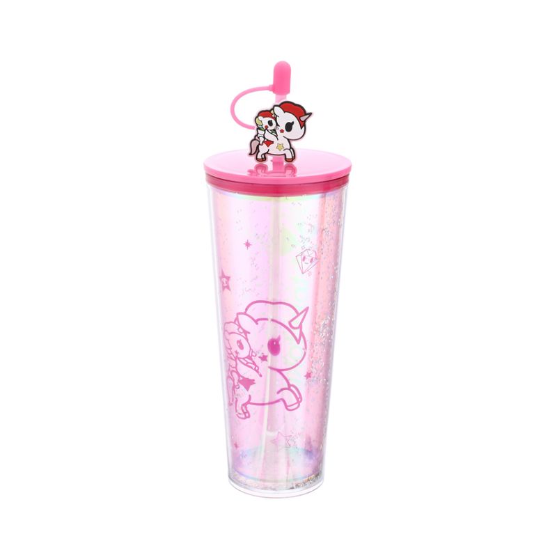 Vaso-de-Plastico-de-800-Ml-con-Doble-Pared-y-Pitillo-Serie-Tokidoki-Rosa-2-22109