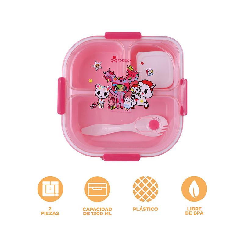 Contenedor-de-1200-Ml-con-3-Compartimentos-Serie-Tokidoki-Rosa-3-22099