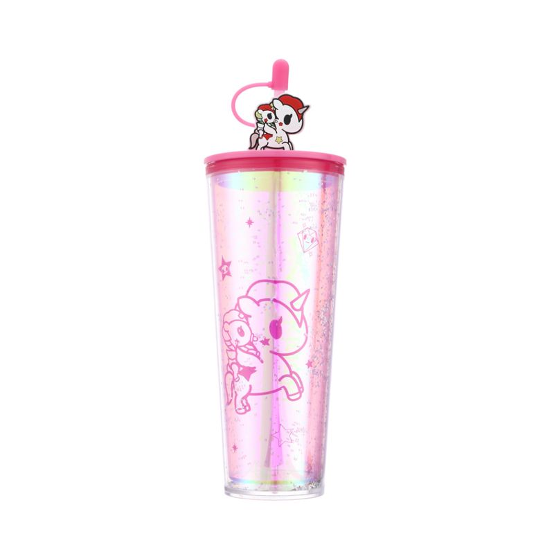 Vaso-de-Plastico-de-800-Ml-con-Doble-Pared-y-Pitillo-Serie-Tokidoki-Rosa-1-22109
