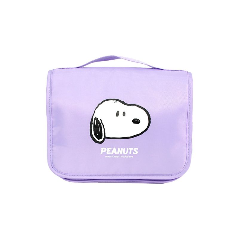 Neceser de Viaje con Gancho Serie Snoopy Colorful Morado