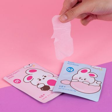 Tiras de Nariz Eliminadoras de Puntos Negros 2 En 1 de Pink Rabbit