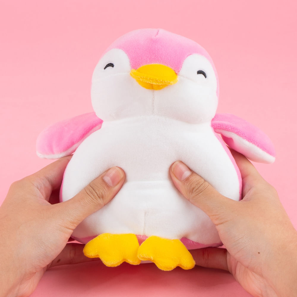 Pink Soft Toys Miniso Miniso Penguin Pink Pink Miniso Plush Dolls