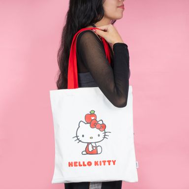 Bolso de Compras Serie Hello Kitty  Blanco Apple