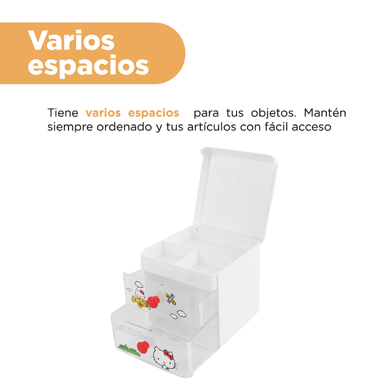 Organizador-de-Plastico-para-Escritorio-con-Cajon-Serie-Sanrio-Blanco-6-22194