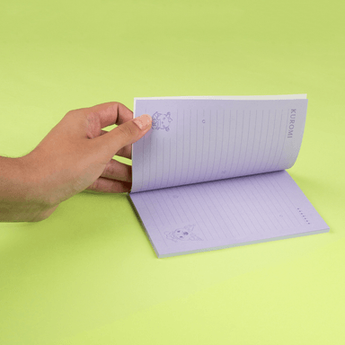 Libretas Encuadernadas 32 Hojas A6  2 Unidades Serie Sanrio Kuromi Morado