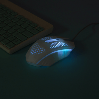 Mouse Ligero con Luces Blanco