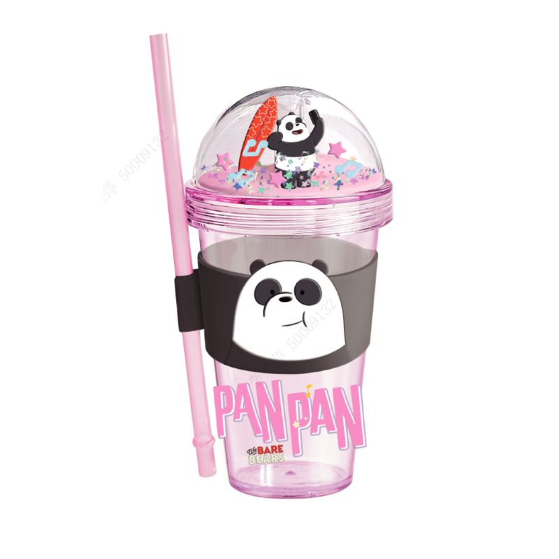 Vaso-de-Plastico-con-Diamantina-Pitillo-y-Funda-420-Ml-Serie-Wbb-Panda-Rosa-1-22577