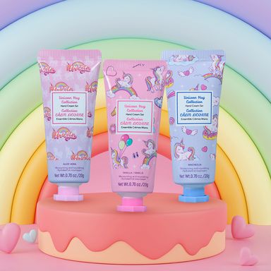 Set Crema de Manos por 3 Unidades Serie Unicorn Hug