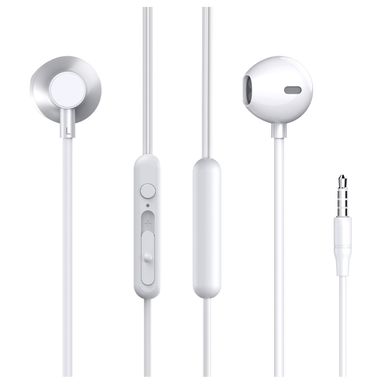 Audifonos con Control en Linea Modelo Pa602 Serie Miniso Blanco