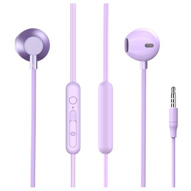 Audifonos con Control en Linea Modelo Pa602 Serie Miniso Morado