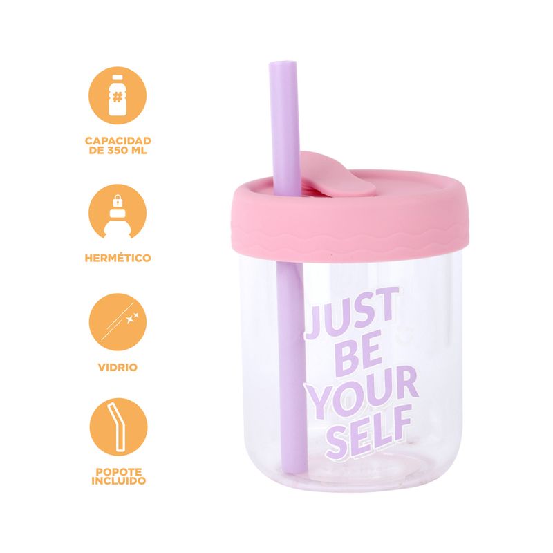 Vaso-de-Vidrio-de-350-Ml-con-Tapa-de-Silicona-Rosa-4-23064