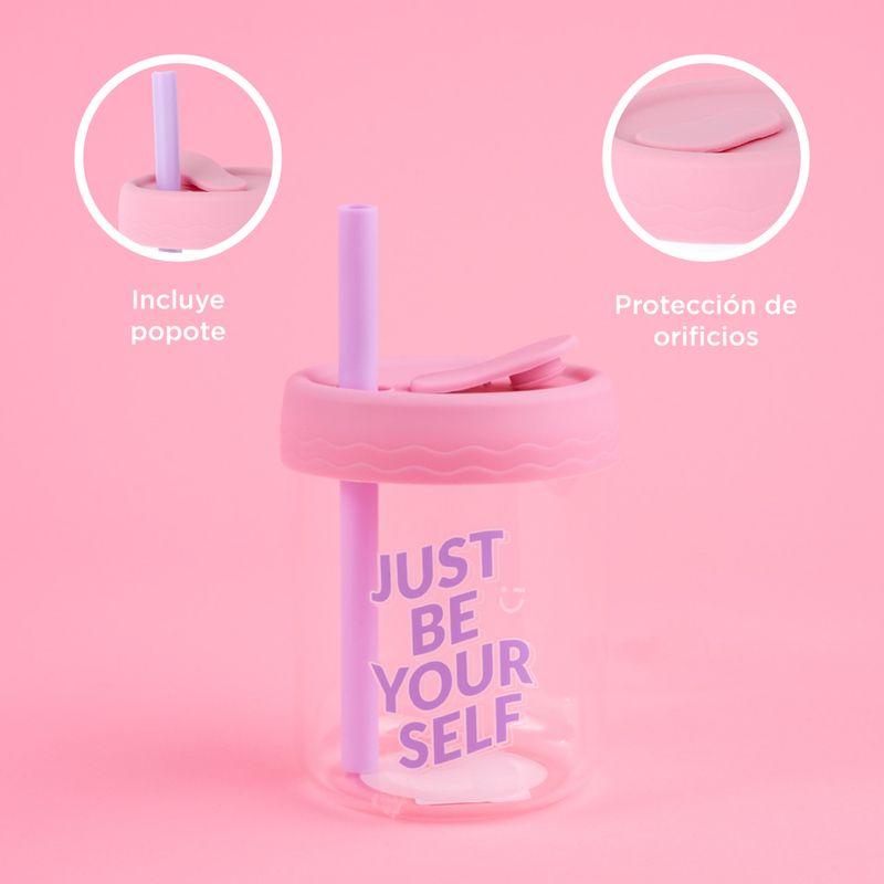 Vaso-de-Vidrio-de-350-Ml-con-Tapa-de-Silicona-Rosa-6-23064
