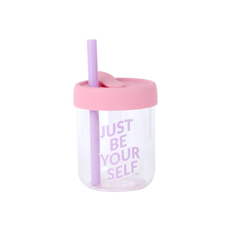 Vaso-de-Vidrio-de-350-Ml-con-Tapa-de-Silicona-Rosa-1-23064