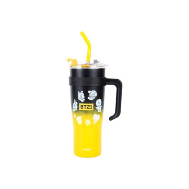 Vaso de 1 L de Pared Simple con Asa Serie Bt21 Amarillo
