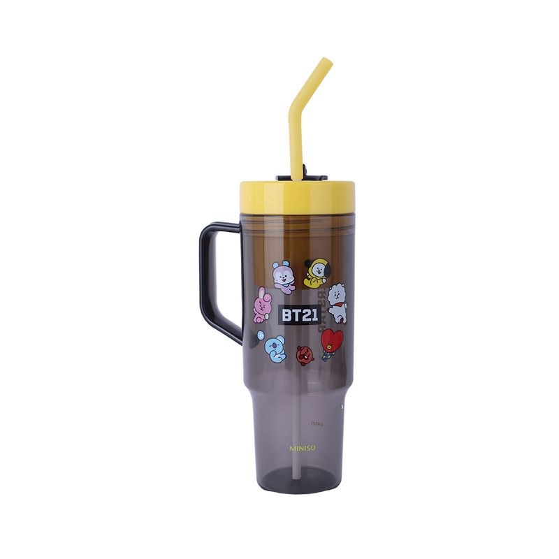 Vaso-de-1250-Ml-con-Pitillo-Serie-Bt21-Amarillo-1-23167