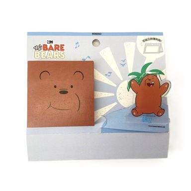 Post It con Clip Acrilico de 80 Hojas Pdq Serie Wbb Grizz