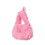 Bolso-de-Mano-Afelpado-con-Cadena-Serie-Barbie-Rosa-2-23719