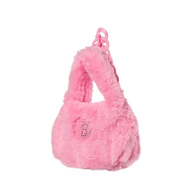 Bolso de Mano Afelpado con Cadena Serie Barbie Rosa