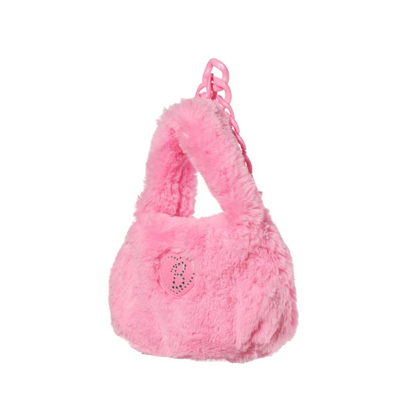 Bolso-de-Mano-Afelpado-con-Cadena-Serie-Barbie-Rosa-2-23719