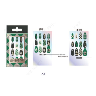 Uñas Postizas de Harry Potter Slytherin