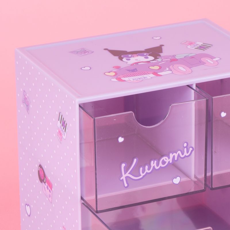 Organizador-Plastico-de-3-Cajones-con-Personajes-de-Sanrio-Kuromi-Morado-3-23797