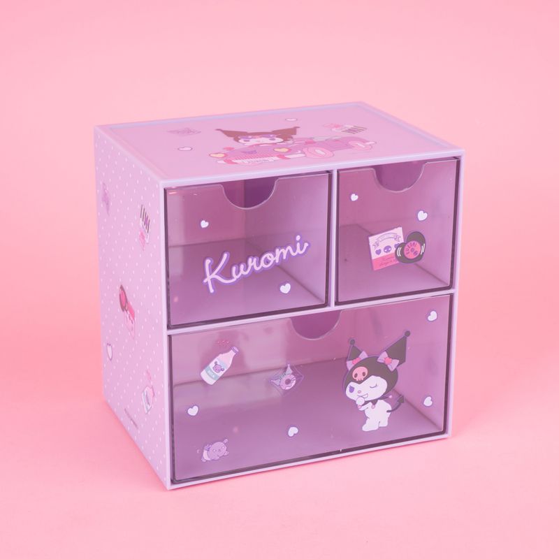 Organizador-Plastico-de-3-Cajones-con-Personajes-de-Sanrio-Kuromi-Morado-7-23797