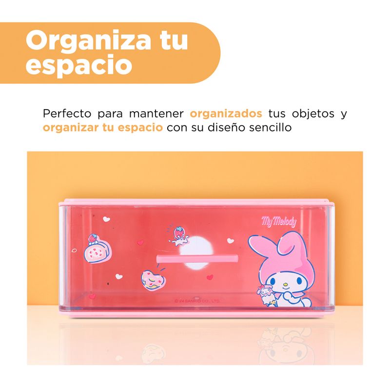 Organizador-Plastico-de-Almacenamiento-con-Cajon-Serie-Sanrio-My-Melody-5-23762