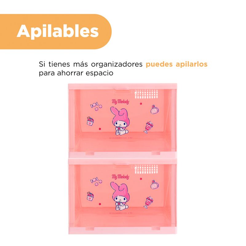 Organizador-Plastico-con-Caja-de-Zapatos-Apilable-Serie-Sanrio-My-Melody-5-23765