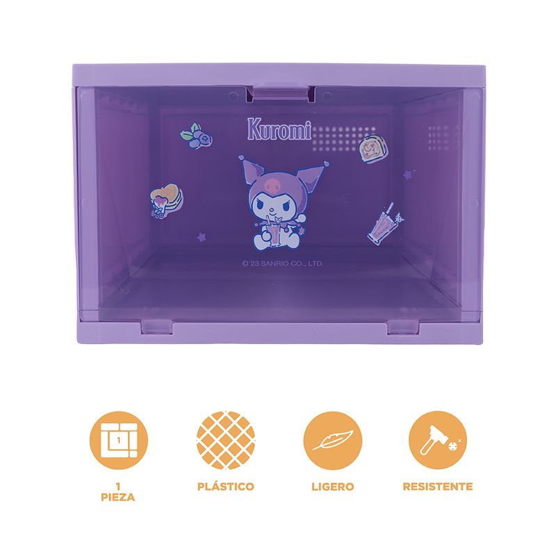 Organizador-Plastico-Caja-de-Zapatos-Apilable-Serie-Sanrio-Kuromi-3-23795