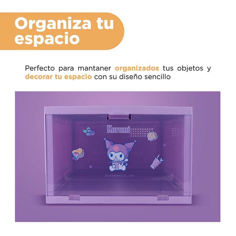 Organizador-Plastico-Caja-de-Zapatos-Apilable-Serie-Sanrio-Kuromi-4-23795