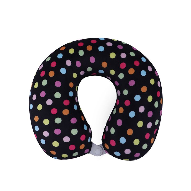 Almohada-de-Viaje-para-el-Cuello-de-Espuma-Viscoelastica-Serie-Dots-Negro-1-23804
