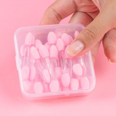 Aplicadores de Sombra de Ojos de Doble Cara con Estuche 20 Uds