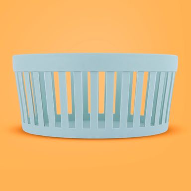 Organizador Plastico de Cesta Redonda Mori Girl Verde