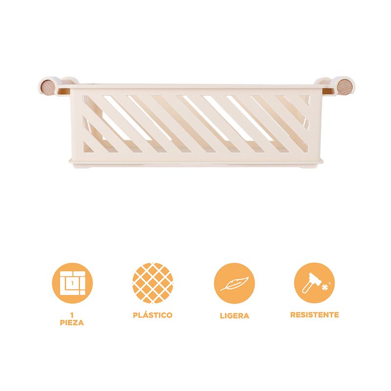 Organizador-Plastico-de-Cesta-Apilable-Mori-Girl-con-Mango-de-Madera-S-Beige-3-23940