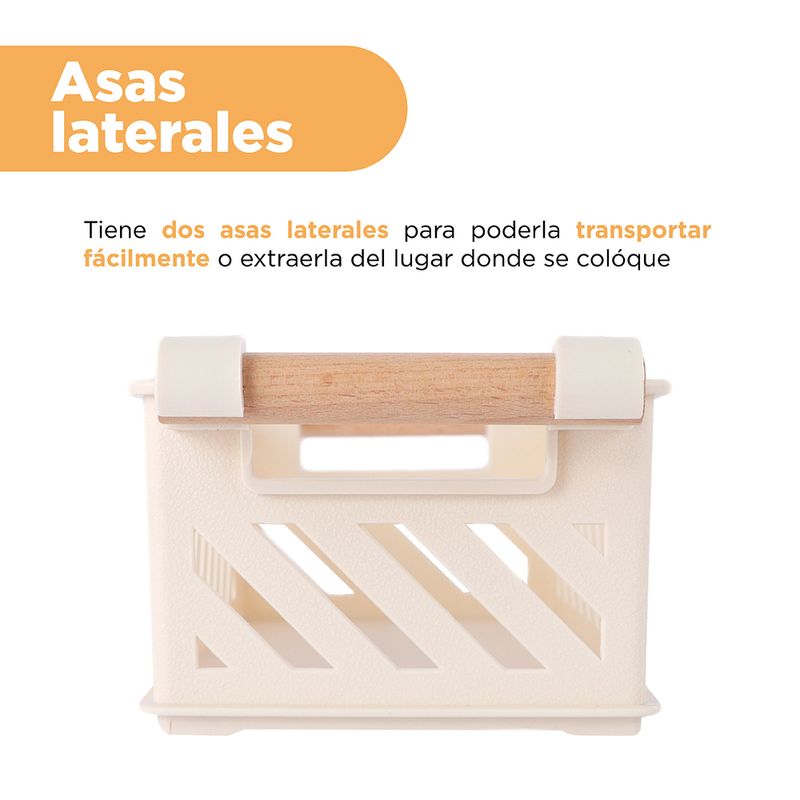 Organizador-Plastico-de-Cesta-Apilable-Mori-Girl-con-Mango-de-Madera-S-Beige-5-23940