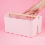Organizador-Plastico-de-Cesta-Apilable-Mori-Girl-con-Mango-de-Madera-L-Rosa-2-23943