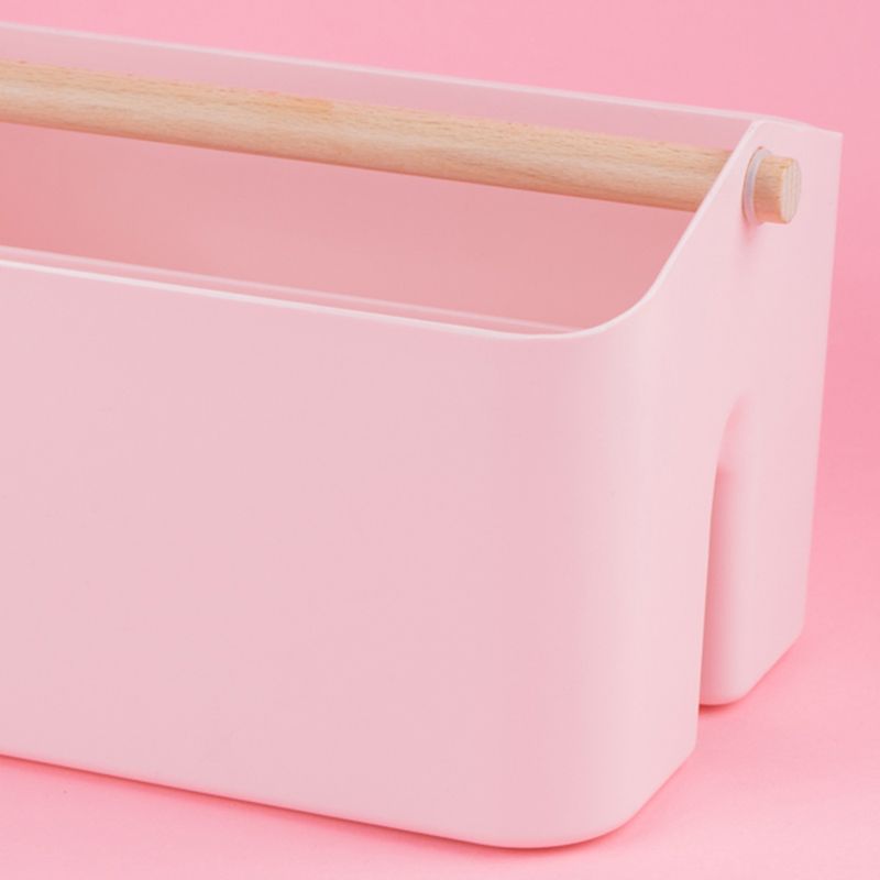 Organizador-Plastico-de-Cesta-Apilable-Mori-Girl-con-Mango-de-Madera-L-Rosa-7-23943