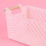 Organizador-Plastico-de-Cesta-Apilable-Mori-Girl-con-Mango-de-Madera-L-Rosa-3-23944