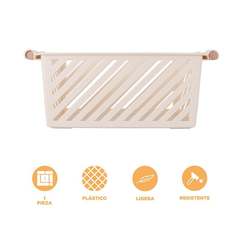Organizador-Plastico-de-Cesta-Apilable-Mori-Girl-con-Mango-de-Madera-L-Beige-3-23945
